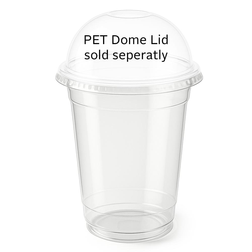 12oz Clear Disposable PET Cup x 1000 Case
