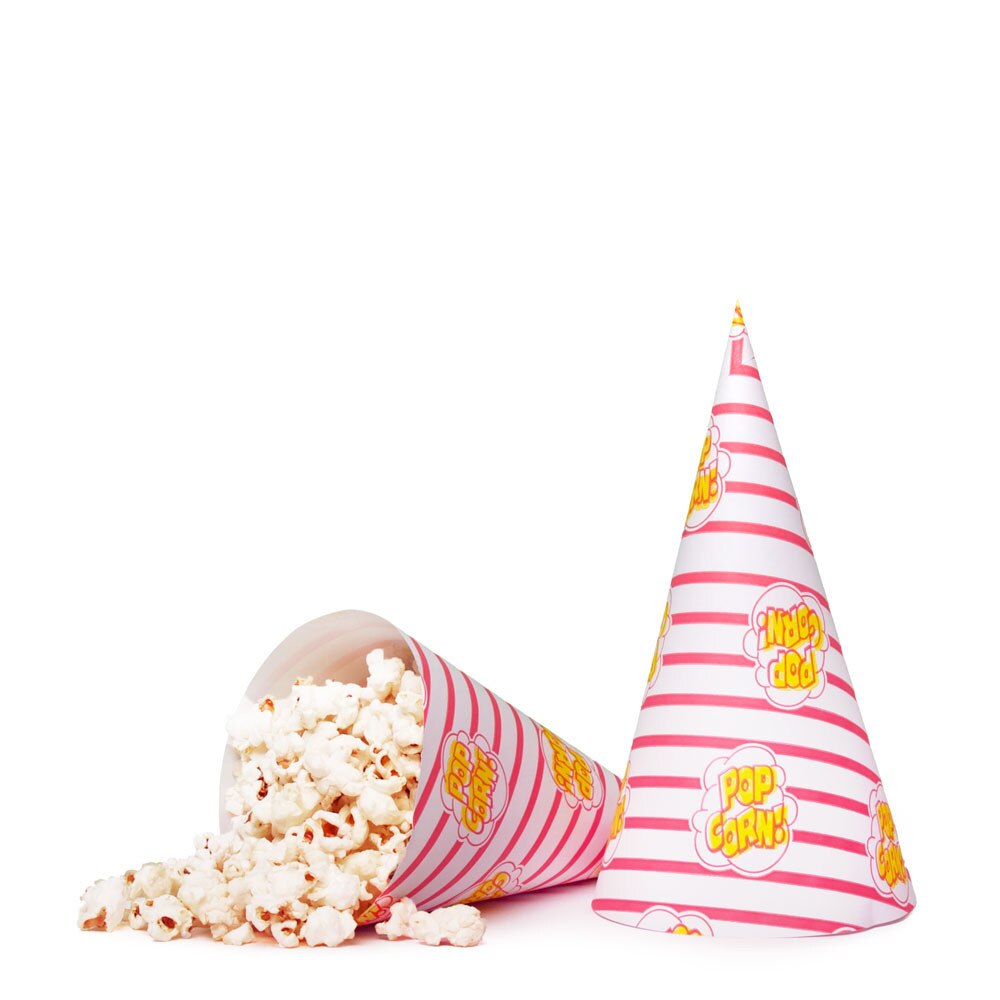 Cone o Corn Paper Popcorn Cups