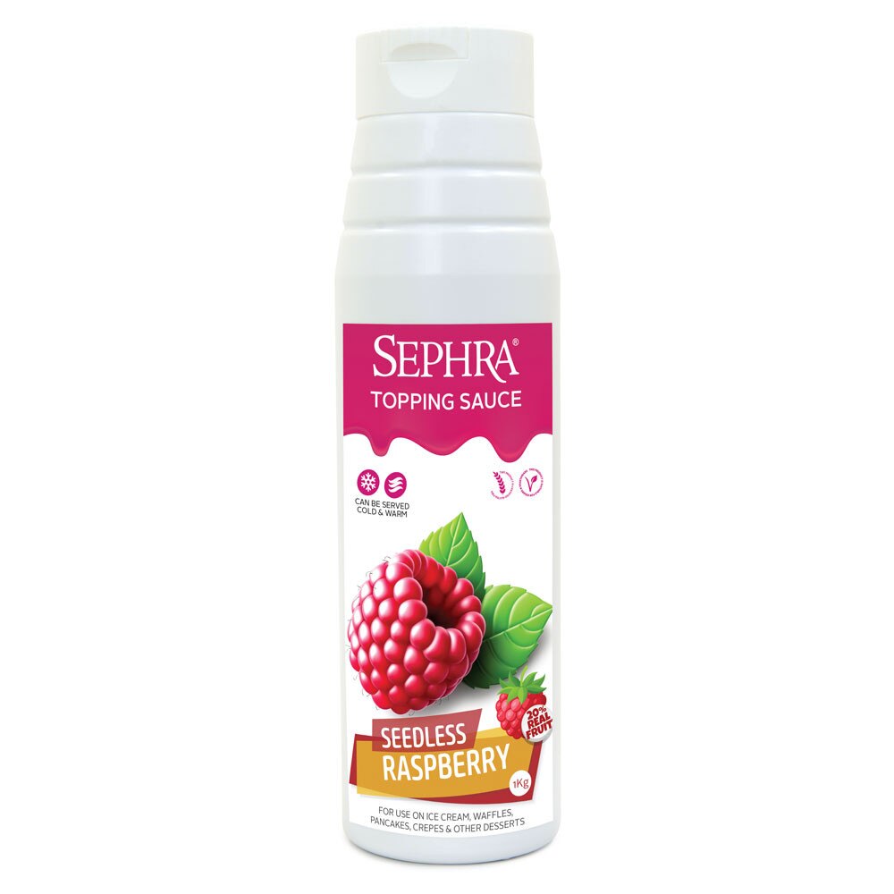 Ms Seedless Raspberry Sephra Seedless Raspberry Topping Sauce 1kg